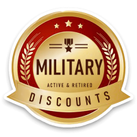 MILITARY DISCOUNTS BADGE